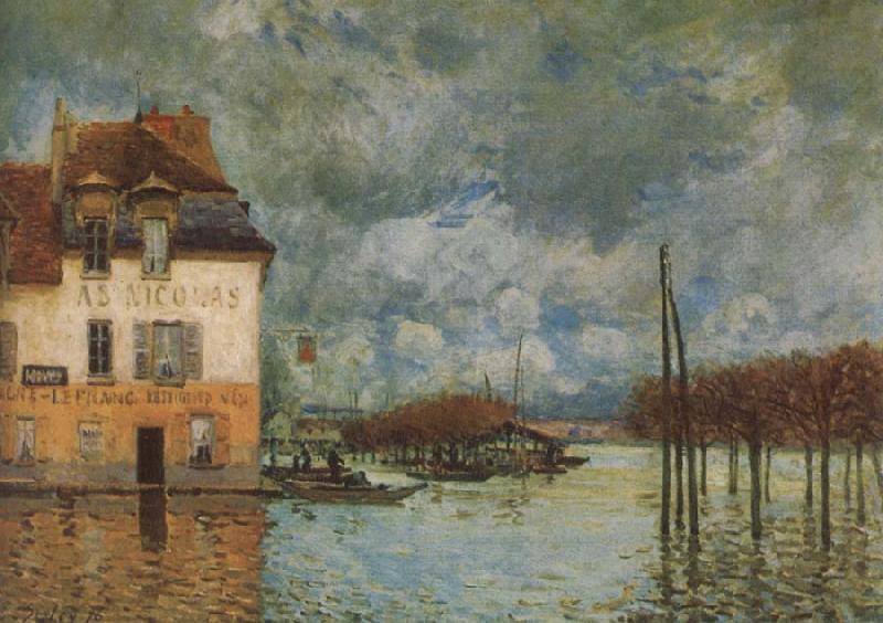 Alfred Sisley Flood at Port-Marly oil painting image
